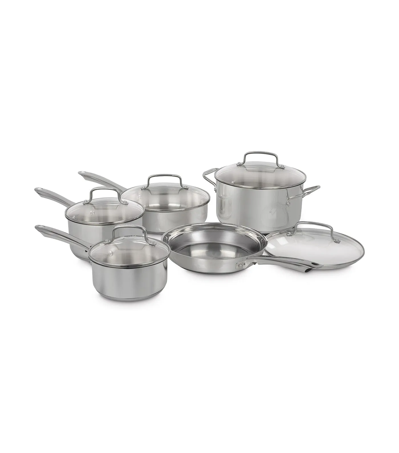 10-Piece Stainless Steel Cookware Set