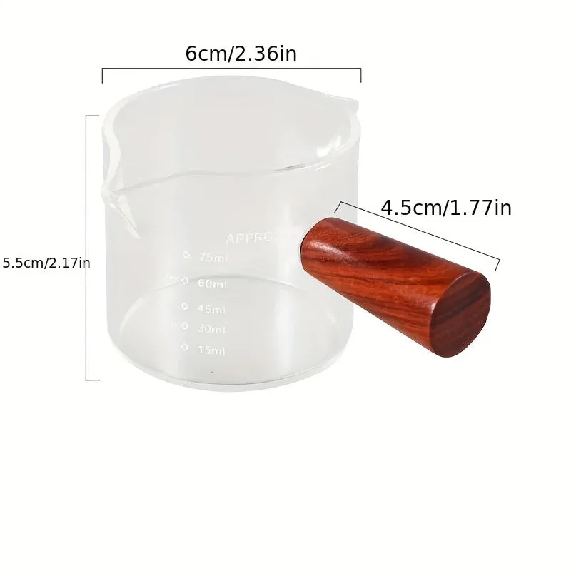 1pc Glass Measuring Cup with Dual Spouts for Baking  Cooking