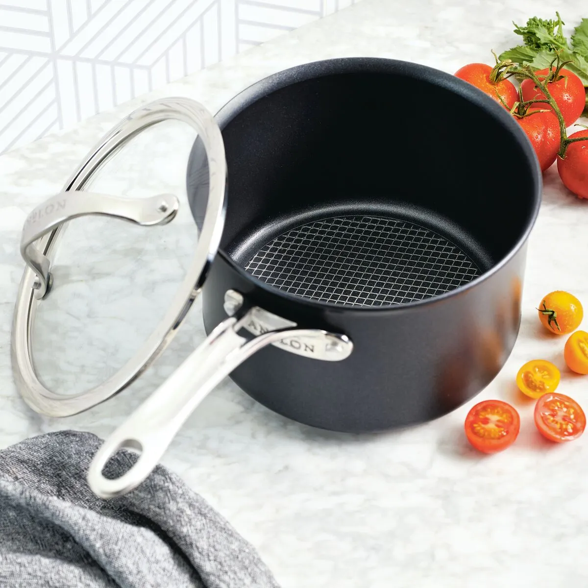 3-Quart Hybrid Nonstick Saucepan With Lid