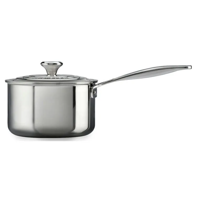 3-Quart Stainless Steel Saucepan with Lid