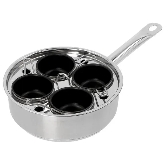 4 Cup Stainless Steel Egg Poacher Set