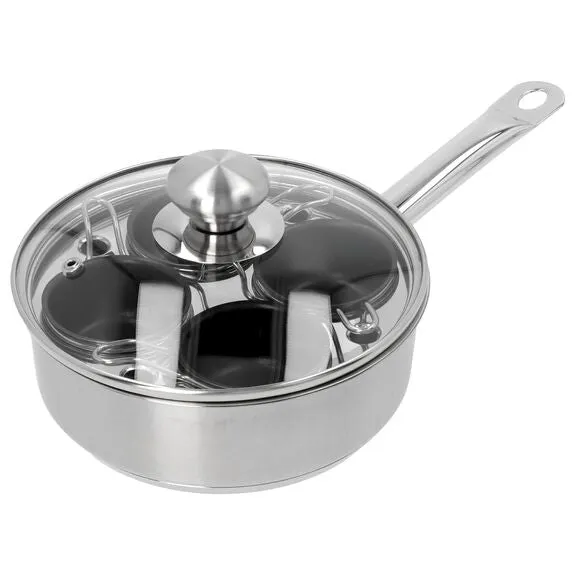 4 Cup Stainless Steel Egg Poacher Set