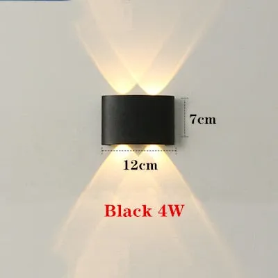 4W 6W 8W 12W LED Wall Light Outdoor Waterproof Modern Nordic style Indoor Wall Lamps Living Room Porch Garden Lamp AC90-260V