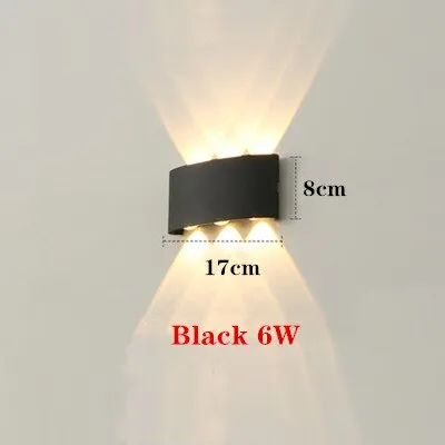 4W 6W 8W 12W LED Wall Light Outdoor Waterproof Modern Nordic style Indoor Wall Lamps Living Room Porch Garden Lamp AC90-260V