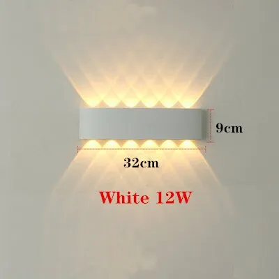 4W 6W 8W 12W LED Wall Light Outdoor Waterproof Modern Nordic style Indoor Wall Lamps Living Room Porch Garden Lamp AC90-260V