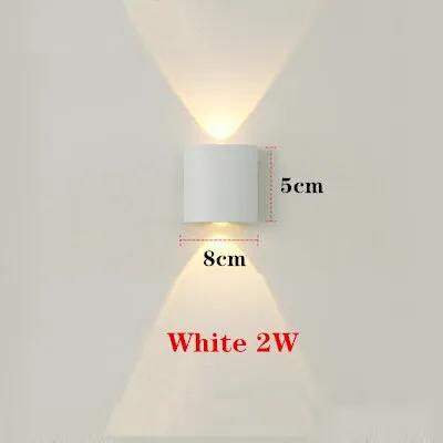 4W 6W 8W 12W LED Wall Light Outdoor Waterproof Modern Nordic style Indoor Wall Lamps Living Room Porch Garden Lamp AC90-260V