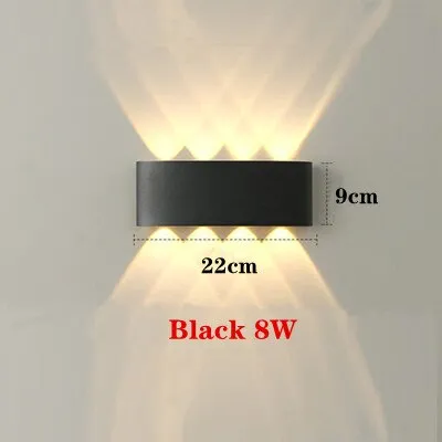 4W 6W 8W 12W LED Wall Light Outdoor Waterproof Modern Nordic style Indoor Wall Lamps Living Room Porch Garden Lamp AC90-260V