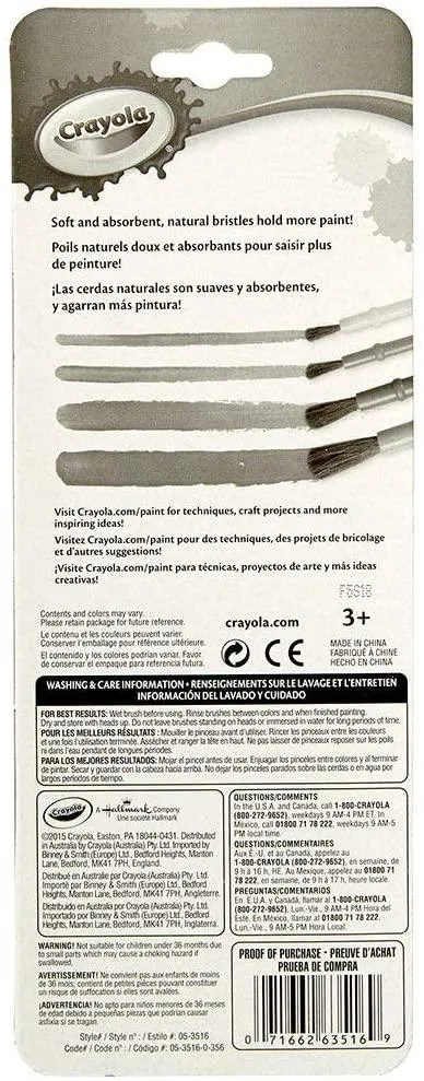 8 ct. Art & Craft Brush Set - Blister Pack