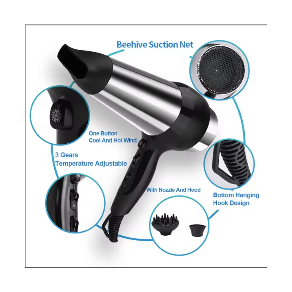 8000W Quick-Drying Portable Hair Dryer En-8896C