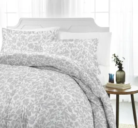 Abstract Garden Patterned Down-Alternative Comforter Set