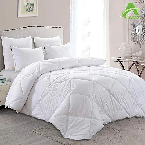 AMZ Shoppers Summer Special 100% Anti Pilling Microfiber White Color Ac Blanket (Set of 1,White) (Single Bed) (Double Bed)