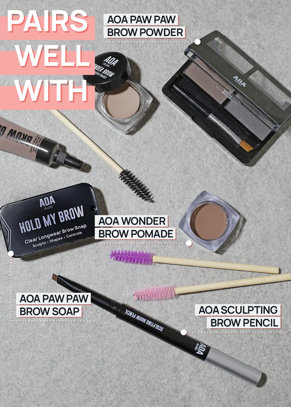 AOA Brow   Lash Disposable Brush