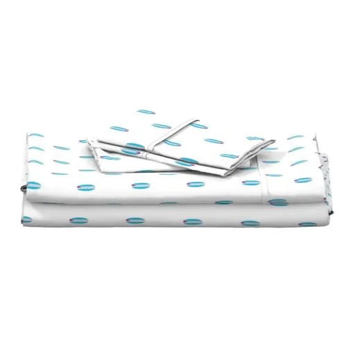 Aqua Ocean Blue and Hot Pink Mini Size Classic Surfboards Sheet Set