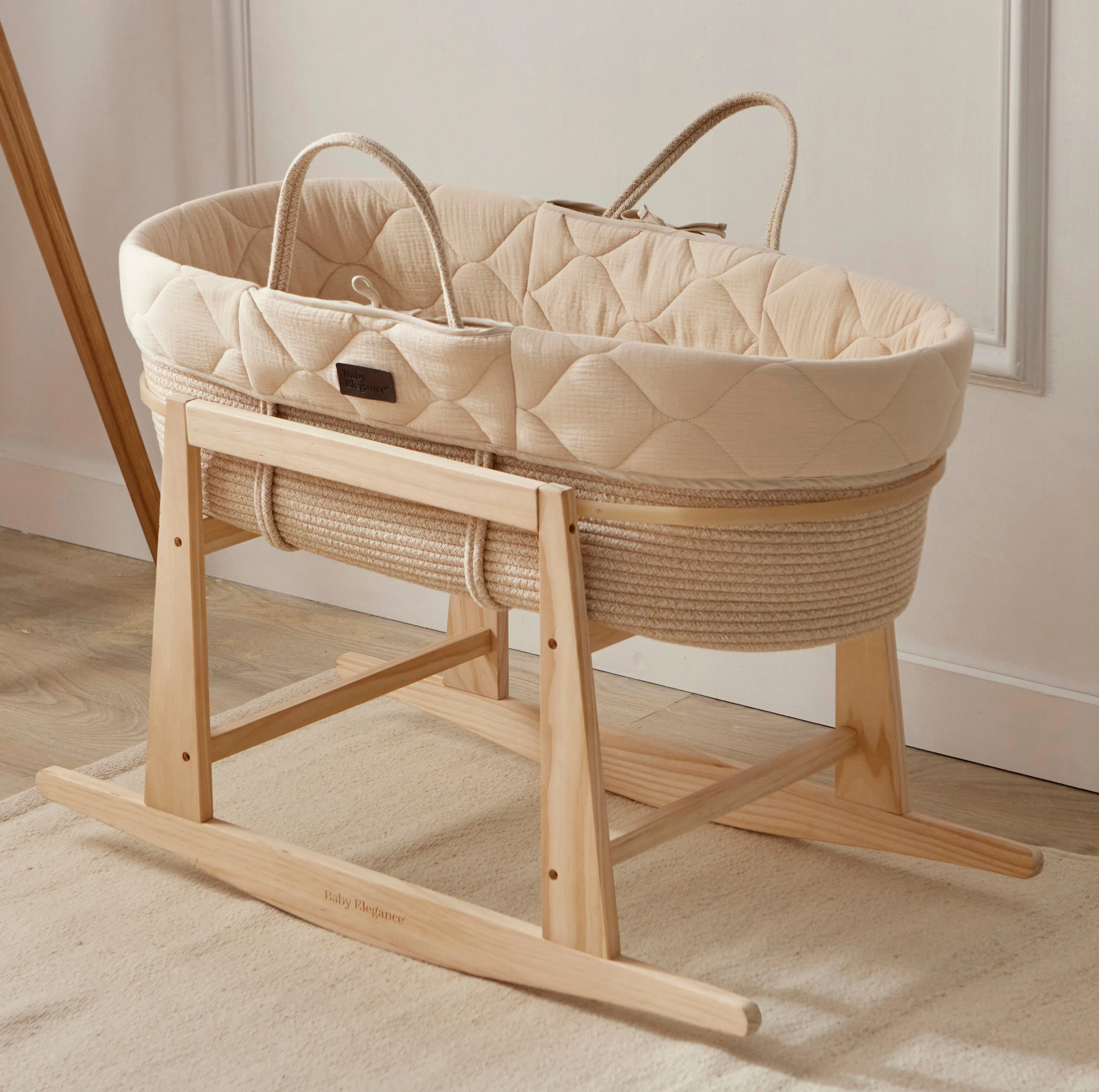 Baby Elegance Moses Basket and Rocking Stand Set