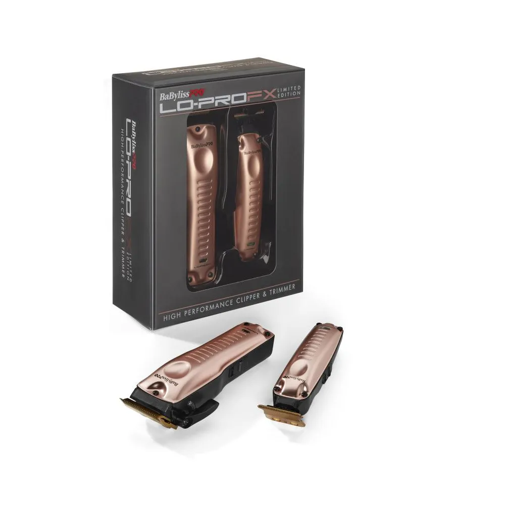 Babyliss Lo-ProFx Limited Edition Clipper & Trimmer Combo Rose Gold