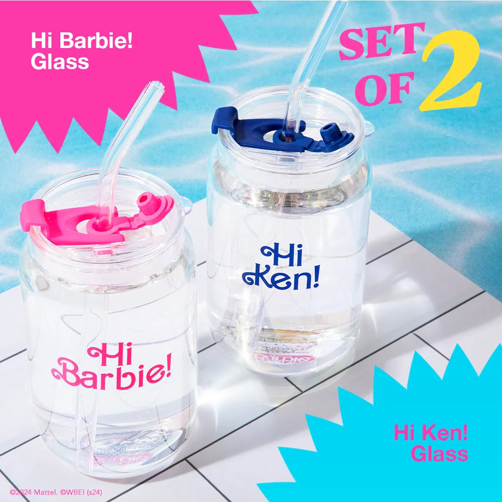 Barbie™ the Movie X Dragon Glassware® Hi Barbie! Hi Ken! Drinking Glasses