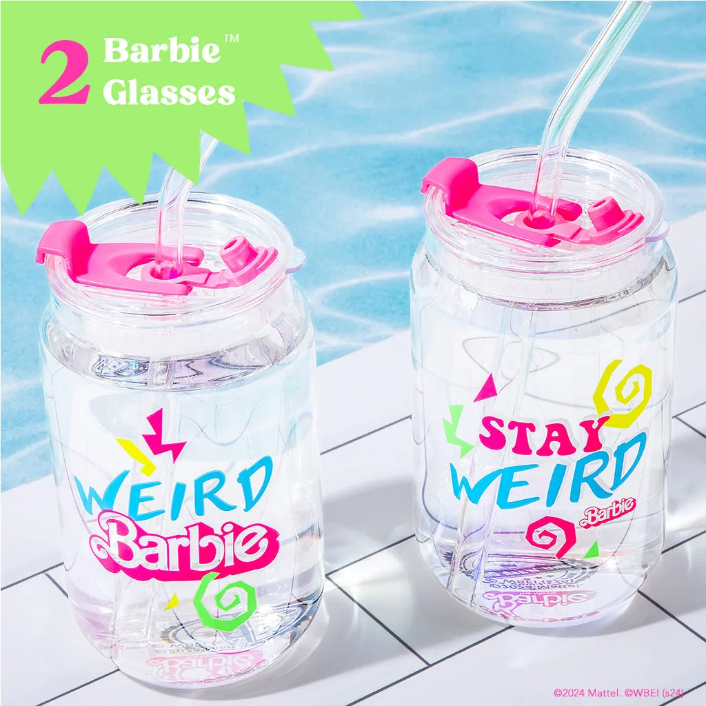 Barbie™ the Movie X Dragon Glassware® Weird Barbie™ Drinking Glasses