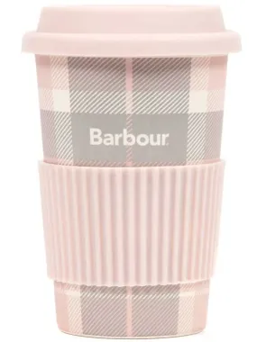 BARBOUR Travel Mug - Pink Tartan