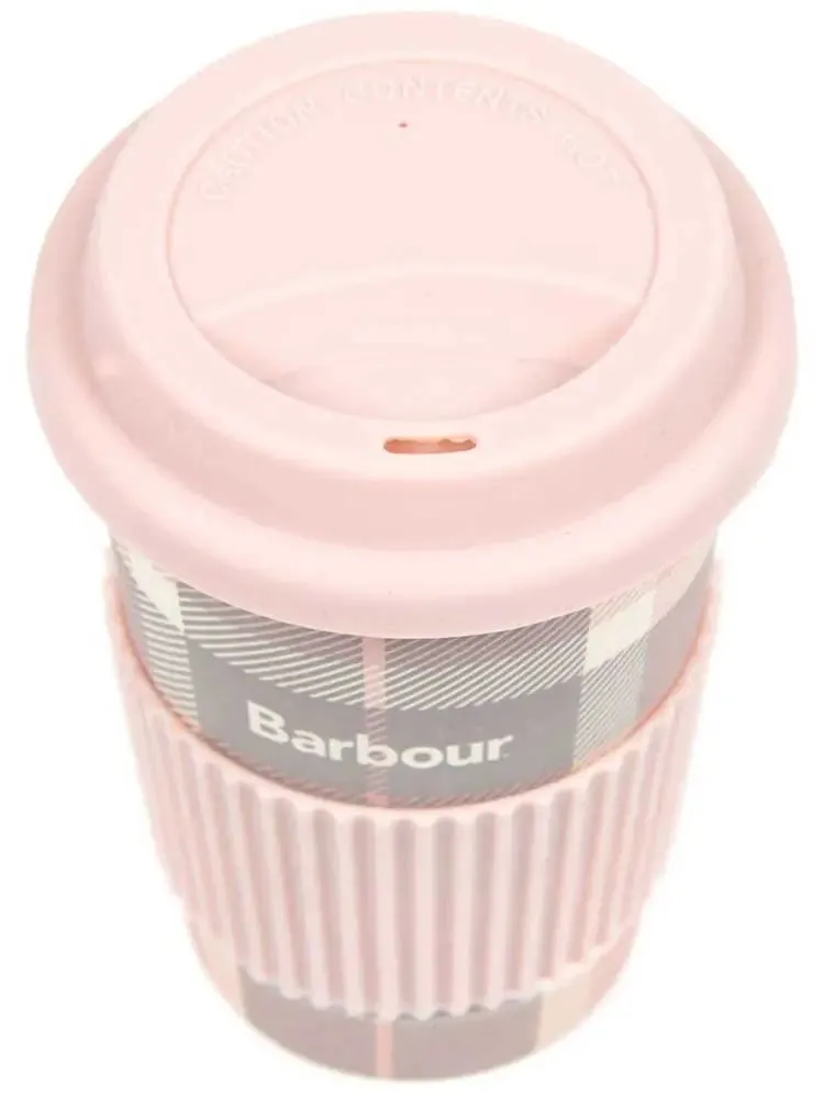 BARBOUR Travel Mug - Pink Tartan