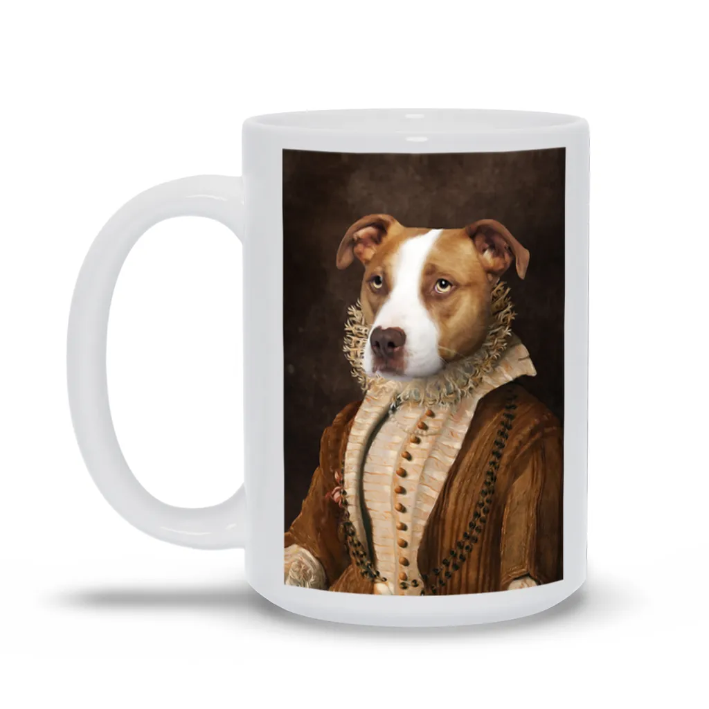 BARONESS OF BROWN CUSTOM PET PORTRAIT MUG