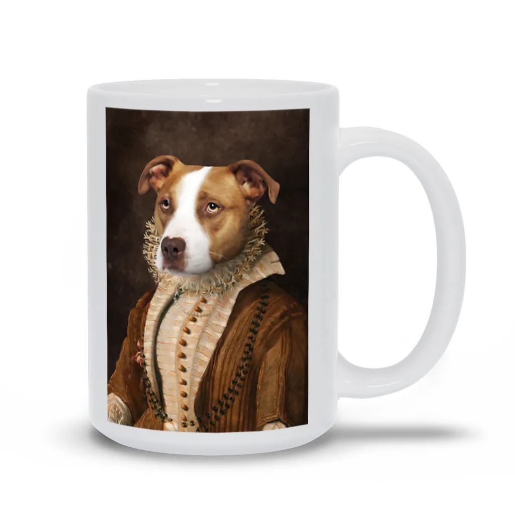 BARONESS OF BROWN CUSTOM PET PORTRAIT MUG