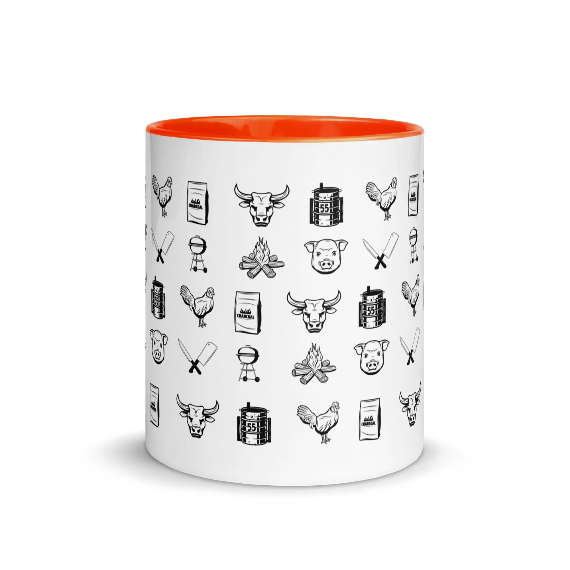 BBQ Print Mug with Color Inside