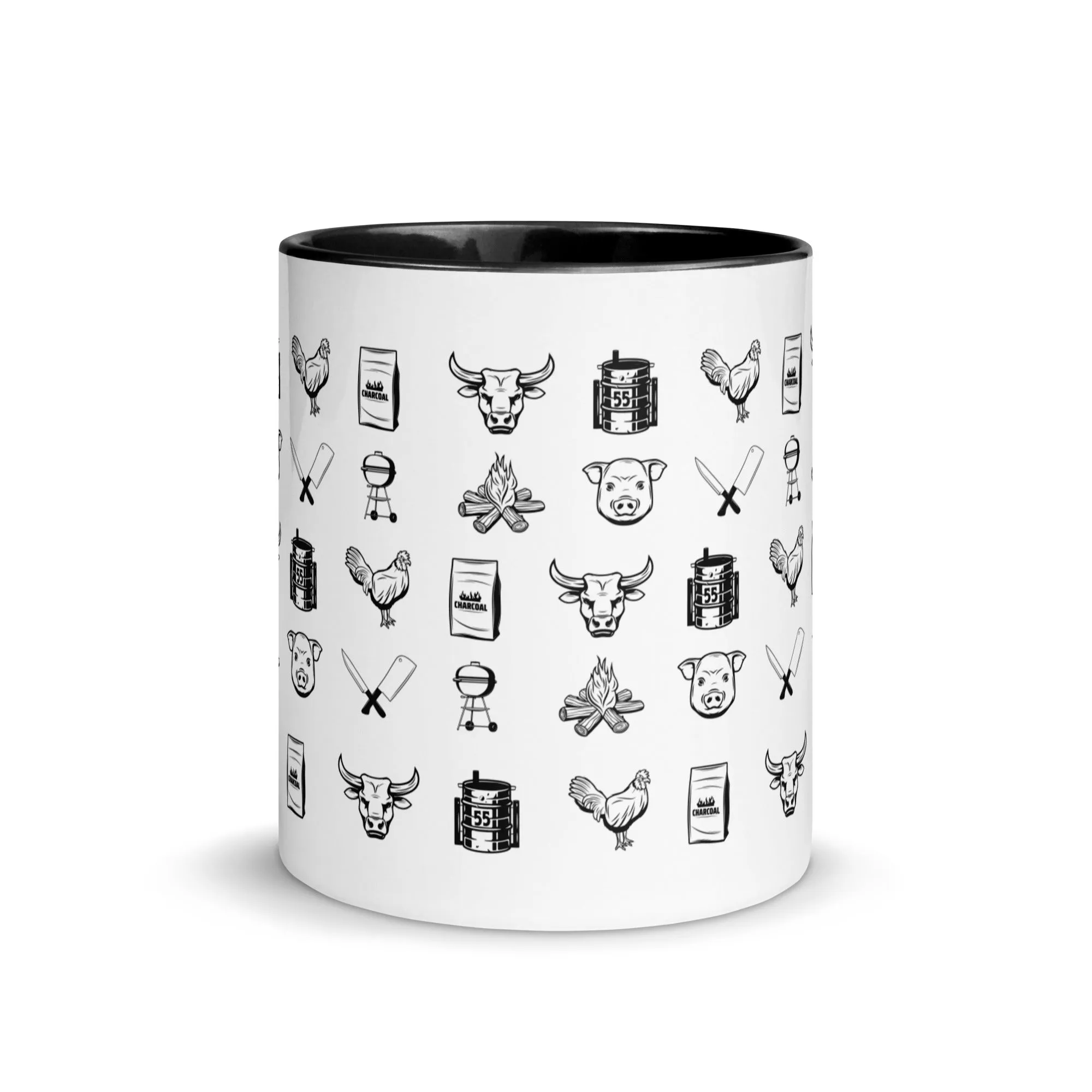 BBQ Print Mug with Color Inside