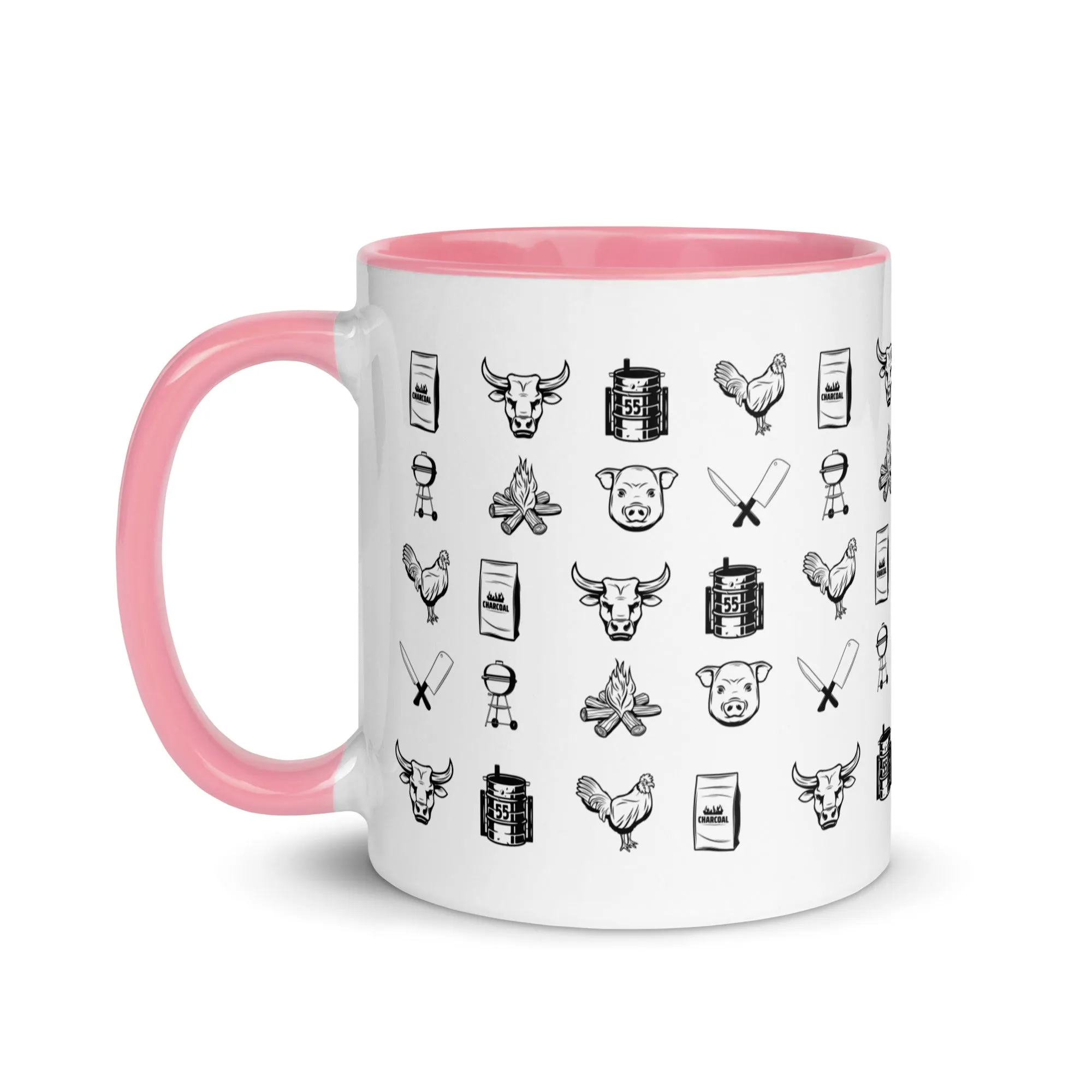 BBQ Print Mug with Color Inside