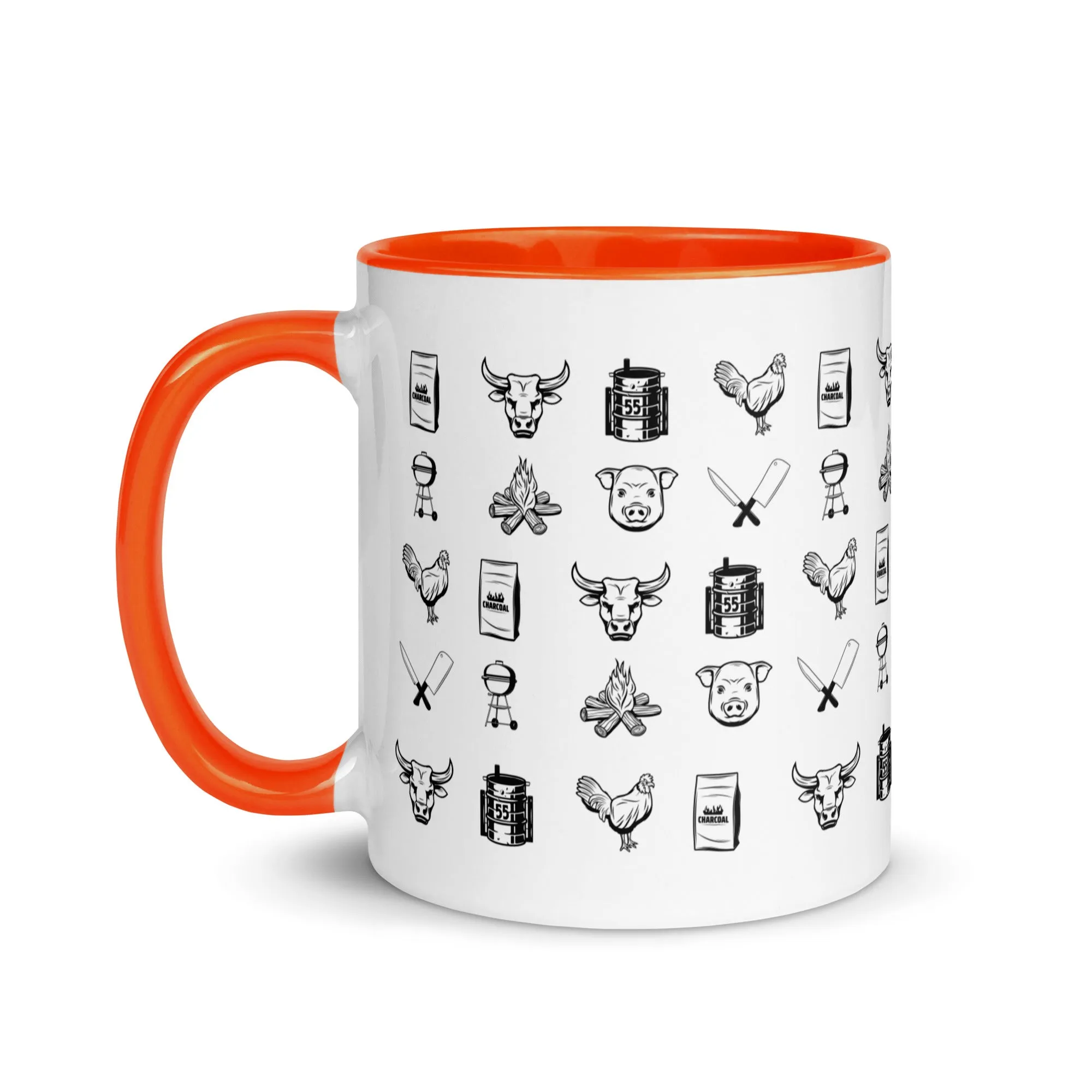 BBQ Print Mug with Color Inside