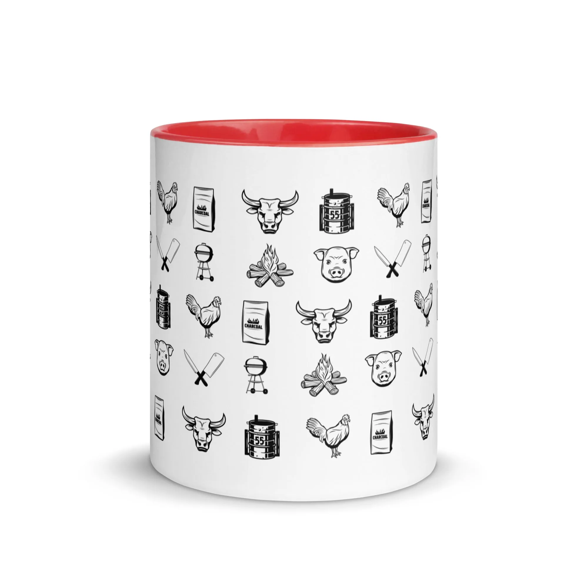 BBQ Print Mug with Color Inside