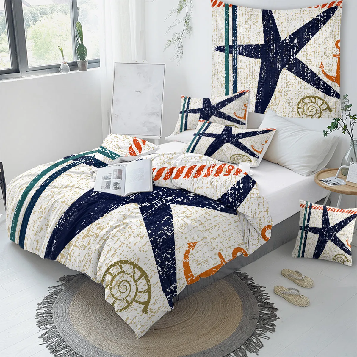 Beachy Starfish Duvet Cover Set