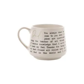 Beige Moments Stoneware Mug - Dad