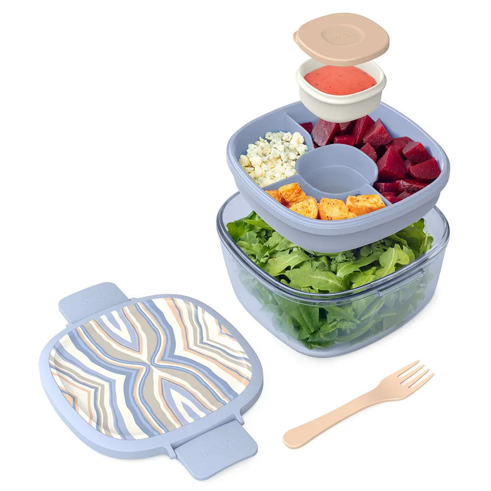 Bentgo Glass Prints All-in-One Salad Container