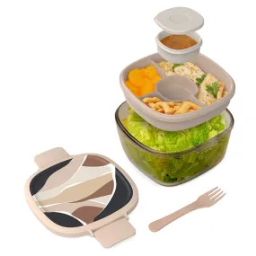 Bentgo Glass Prints All-in-One Salad Container