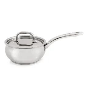 BergHOFF Belly Shape 18/10 Stainless Steel 6.25" Sauce Pan with SS Lid, 1.5qt.