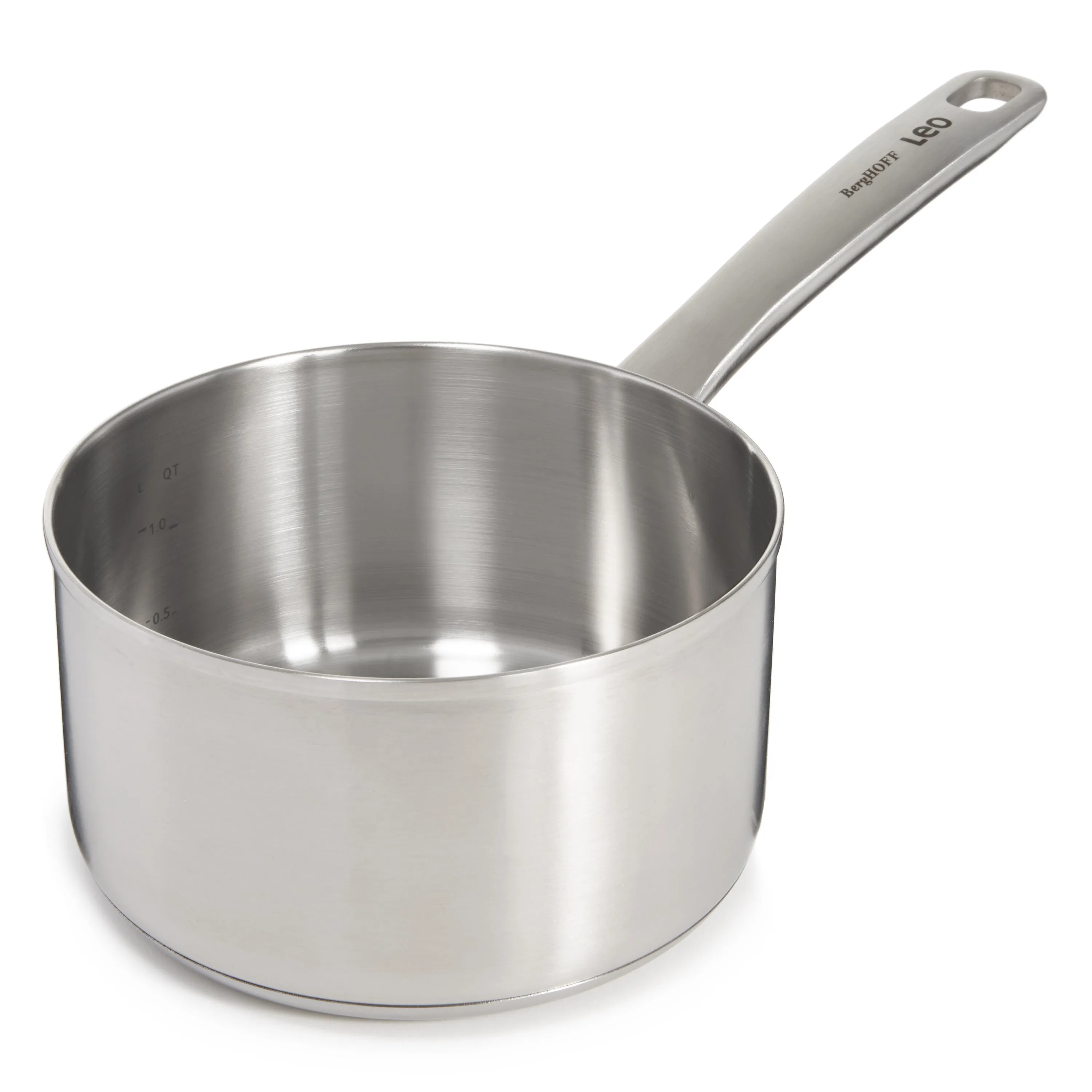 BergHOFF Leo Graphite Recycled 18/10 Stainless Steel Saucepan 6.25", 1.7qt.