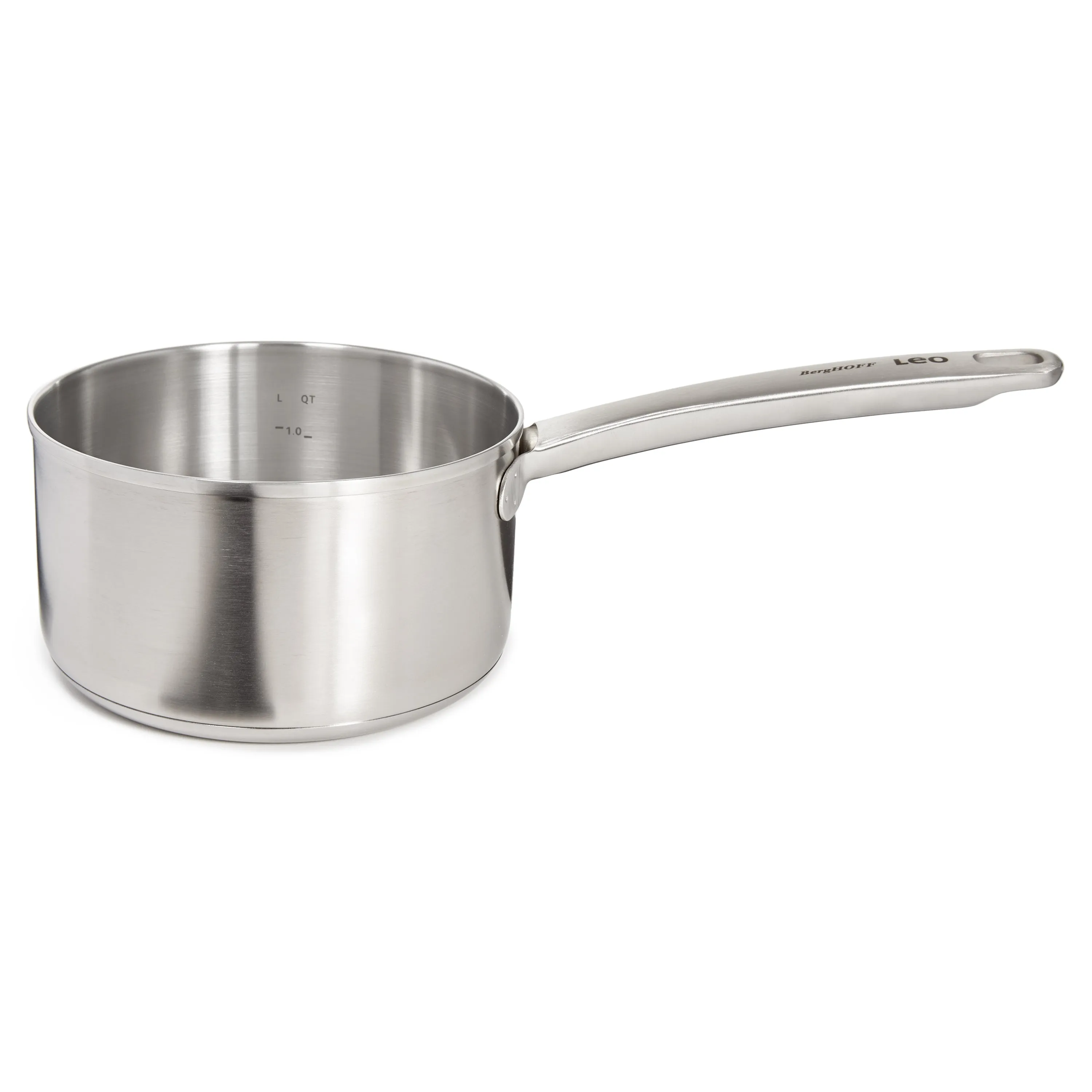 BergHOFF Leo Graphite Recycled 18/10 Stainless Steel Saucepan 6.25", 1.7qt.