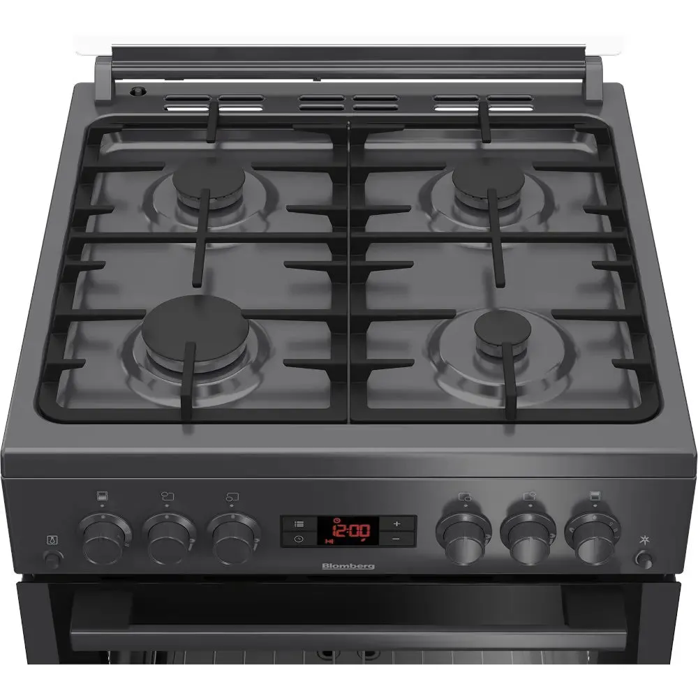 Blomberg GGN65N 60cm Double Oven Gas Cooker with Gas Hob - Anthracite