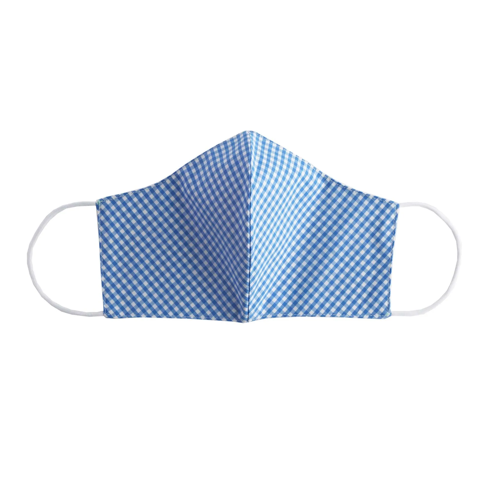 Blue Gingham Face Mask, Children's