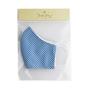 Blue Gingham Face Mask, Men's