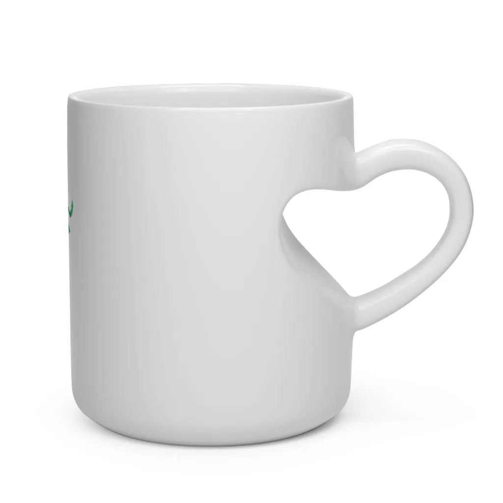 Blue Staff Heart Shape Mug