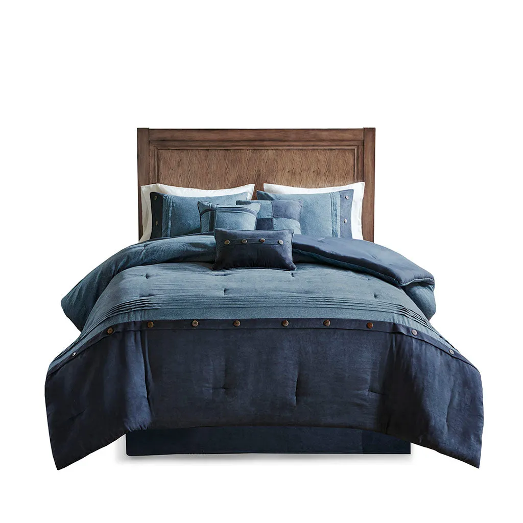 Boone 7 Piece Faux Suede Comforter Set by Madison Park