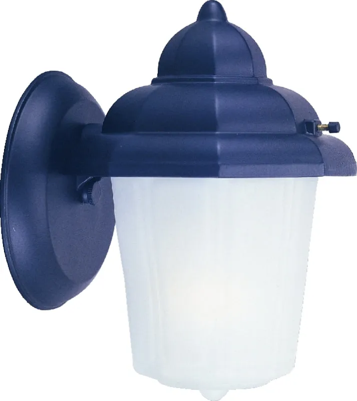 Boston Harbor AL9002H-53L Outdoor Wall Lantern, 120 V, 60 W, A19 or CFL Lamp, Aluminum Fixture, Black :EA: QUANTITY: 1