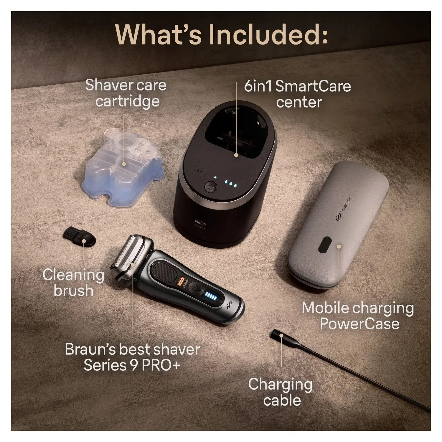 Braun Series 9 Pro 9575cc Wet & Dry Electric Shaver with Clean & Charge System