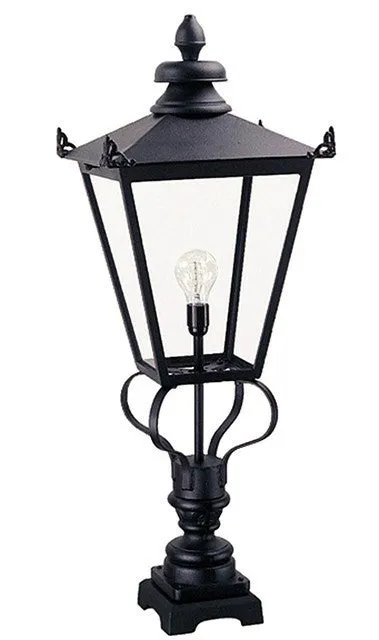 Brittany Black Pedestal Lantern - ID 5749