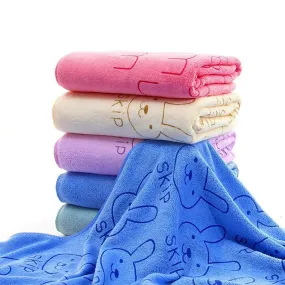 Cartoon print Baby Towel Cute Superfine Fiber Kid Bath Towels Children Kitchen Bathroom Wipe Wash Cloth Gift 50*100 CM