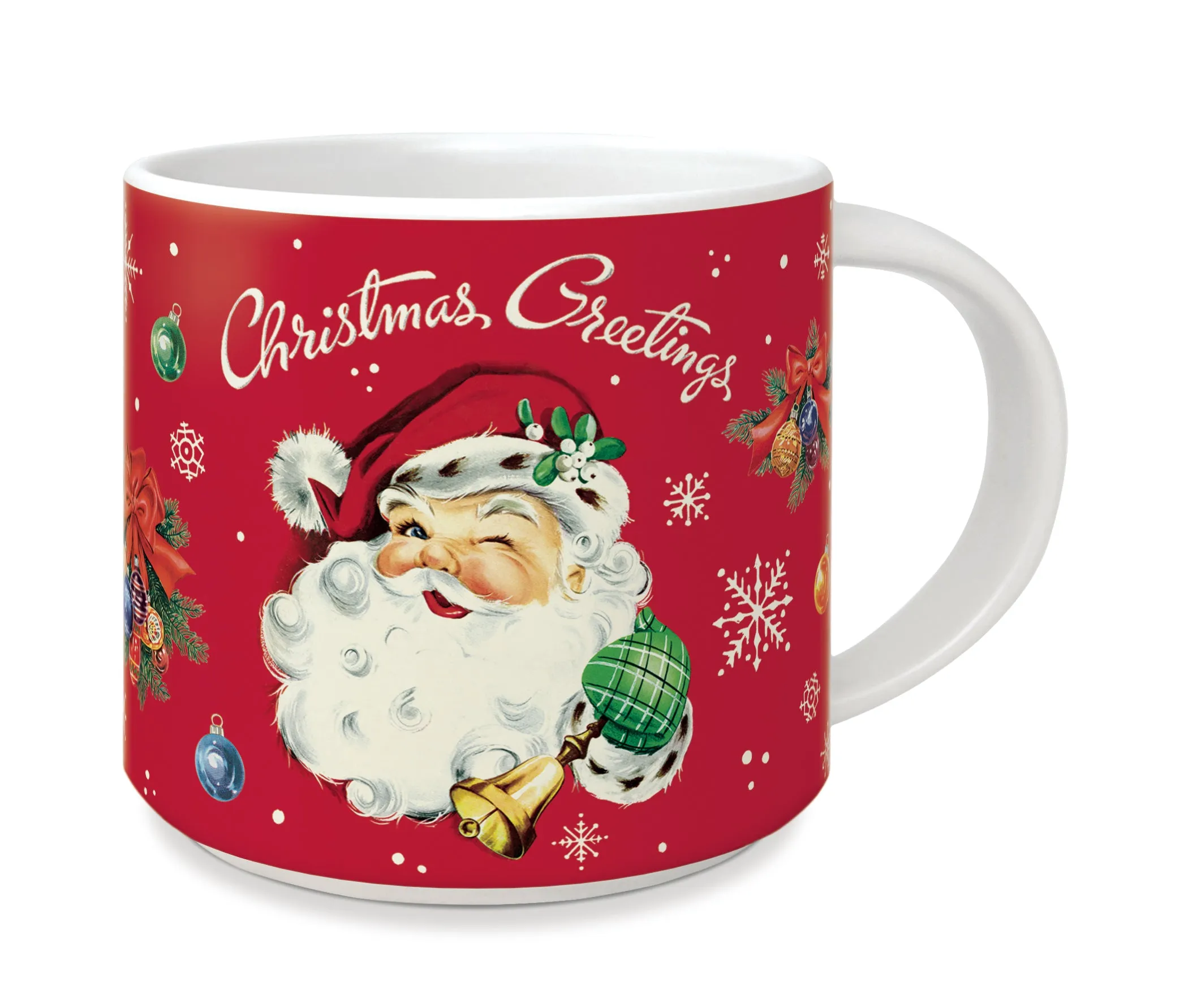 Cavallini & Co. Christmas Santa Ceramic Mug