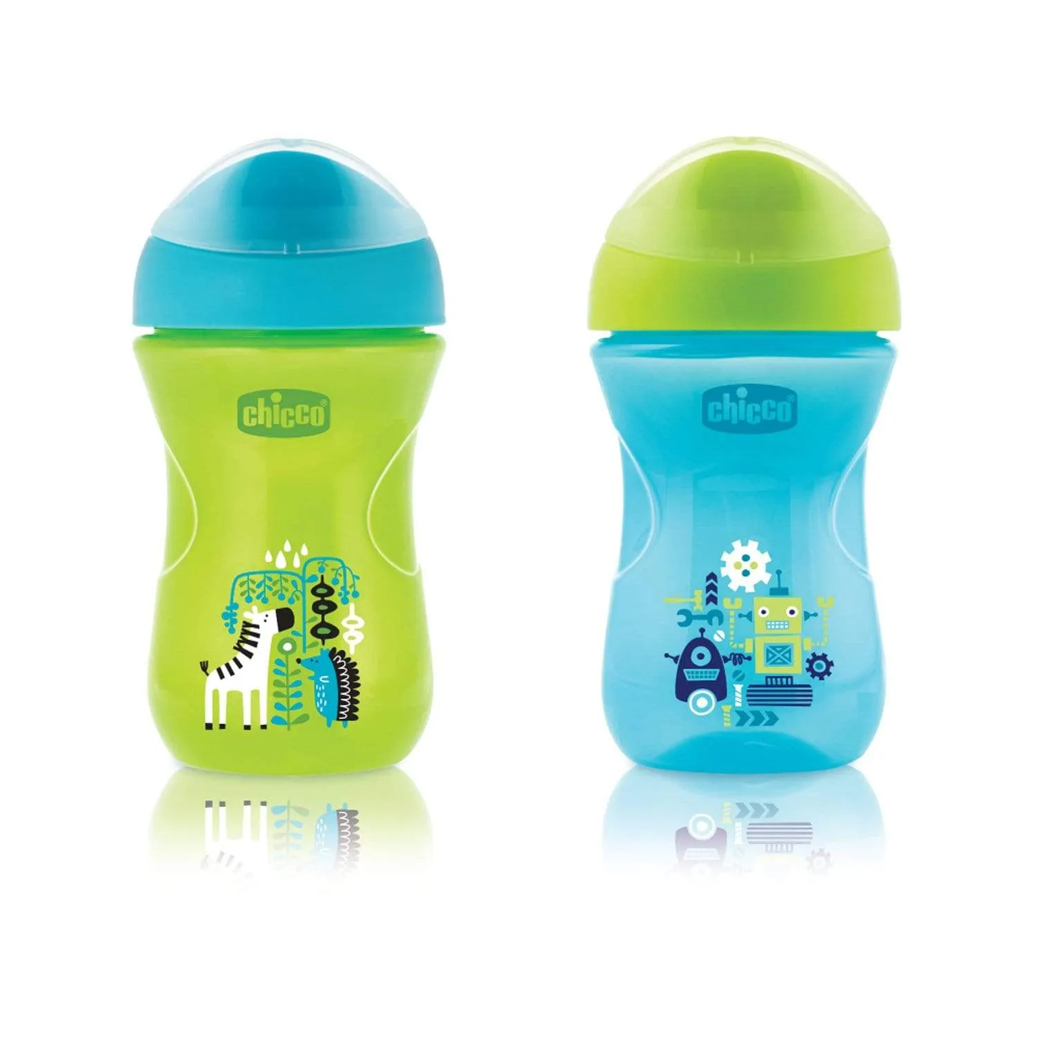 Chicco Easy Cup for 12 Month and Above Baby Boy - Green and Blue - CH06961-20