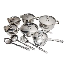 Chukbok Cookware Pot 15pc Set Stainless Steel P591