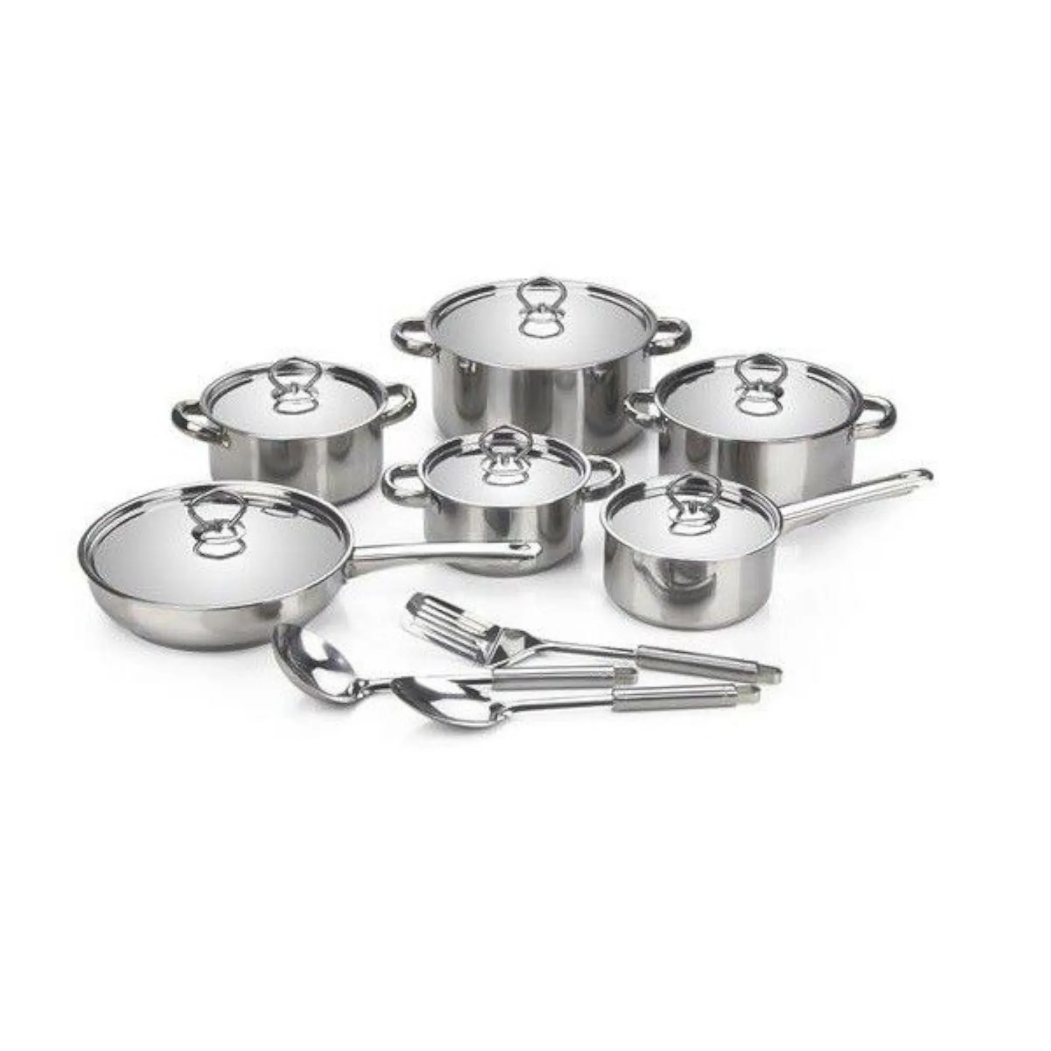 Chukbok Cookware Pot 15pc Set Stainless Steel P591